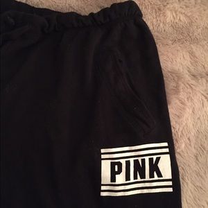 Black pink sweatpants